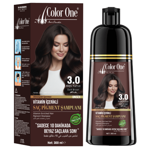 COLORONE KADINLARA ÖZEL KOYU KAHVE SAÇ PİGMENT ŞAMPUANI 300 ML